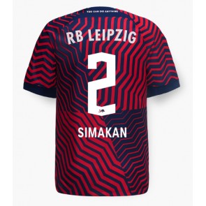 RB Leipzig Mohamed Simakan #2 Replika Udebanetrøje 2023-24 Kortærmet